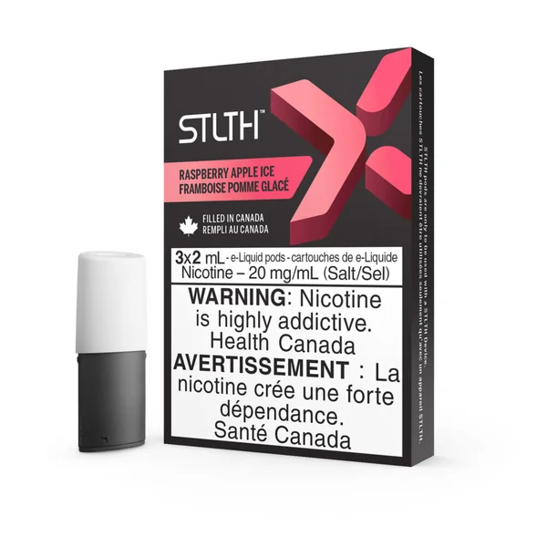 Raspberry Apple Ice STLTH X Pods | 2mL S-Pods - VapeLoft