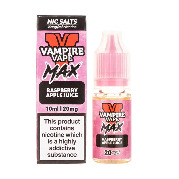 Raspberry Apple Juice Nic Salt E-Liquid by Vampire Vape Max - Image 2