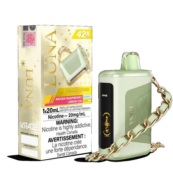 Ravish Raspberry Lemon Ice Kraze Luna | Up to 42K Puffs - VapeLoft