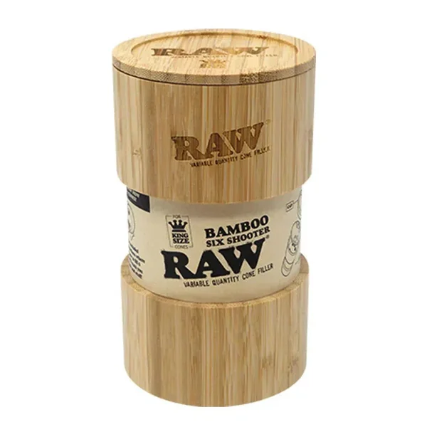 Raw Bamboo Six Shooter Variable Quantity Cone Filler - King Size - Image 3