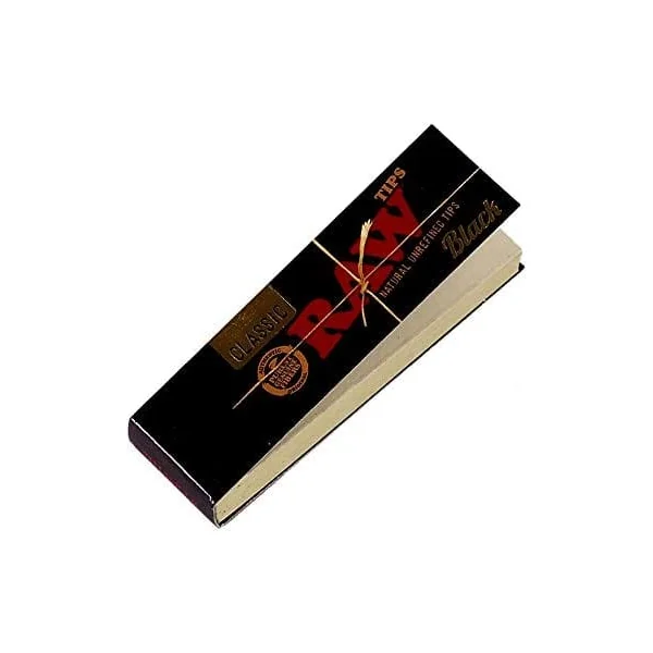Raw Black Paper Tips - Natural Unrefined