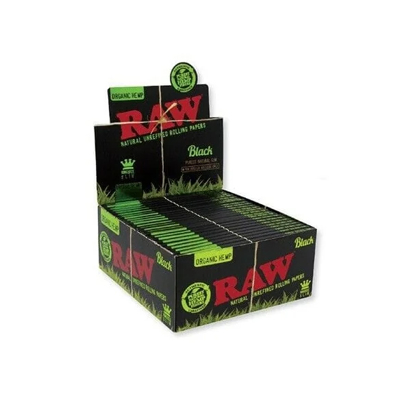 Raw Blacks - Organic Hemp Papers | King Size Slim | 32 sheets - Image 2