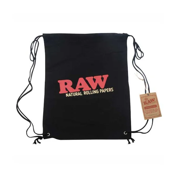 RAW Burlap Drawstring Bag