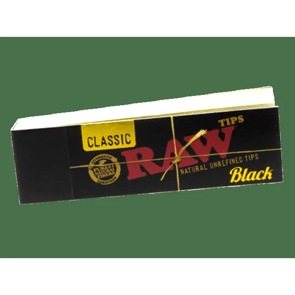 RAW - Classic Black Filter Tips 50ct