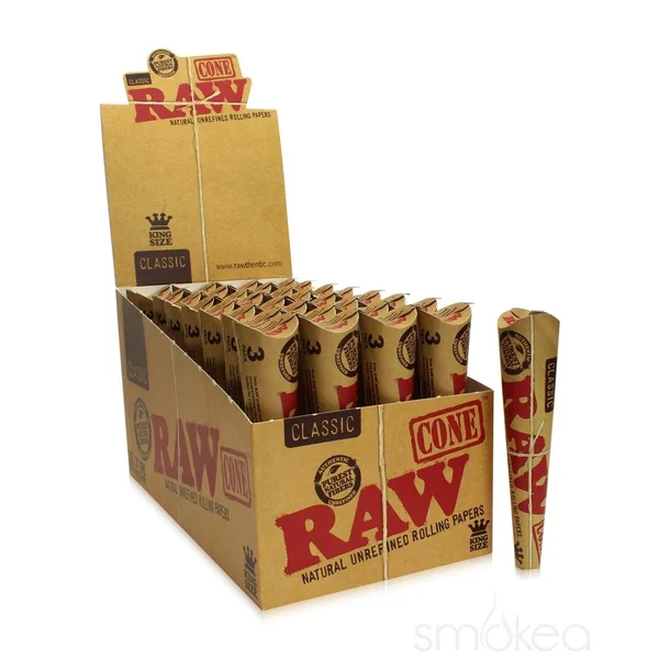 Raw Classic King Size Pre-Rolled Cones (3-Pack) - Image 3