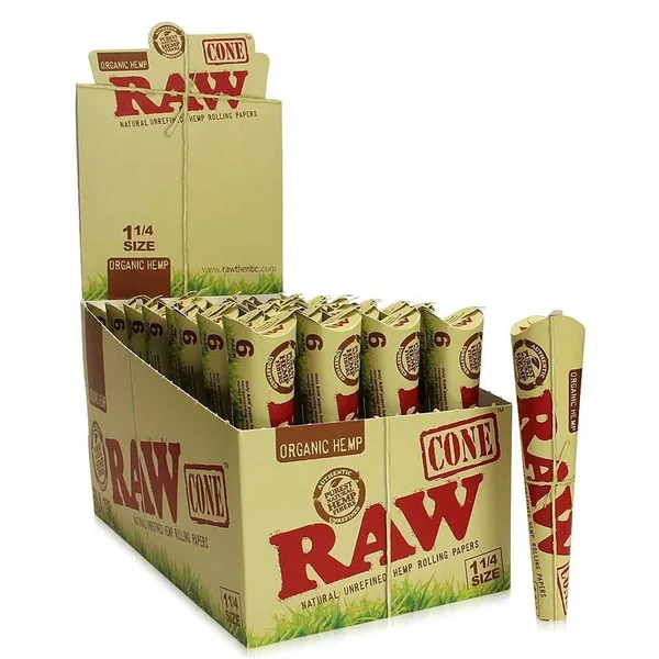Raw Cone Rolling Papers (32ct)-1 1/4 Size 6pk - Image 2