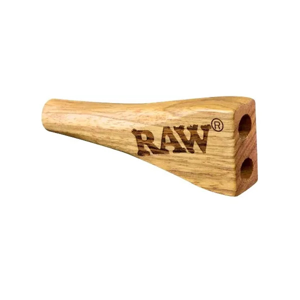 RAW Double Barrel Wooden Cigarette Holder (King Size) - Image 2