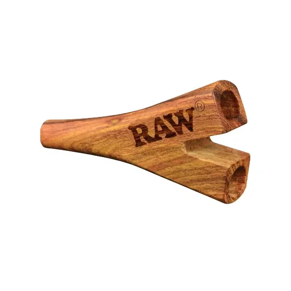 RAW Double Barrel Wooden Cigarette Holder (King Size) - Image 3