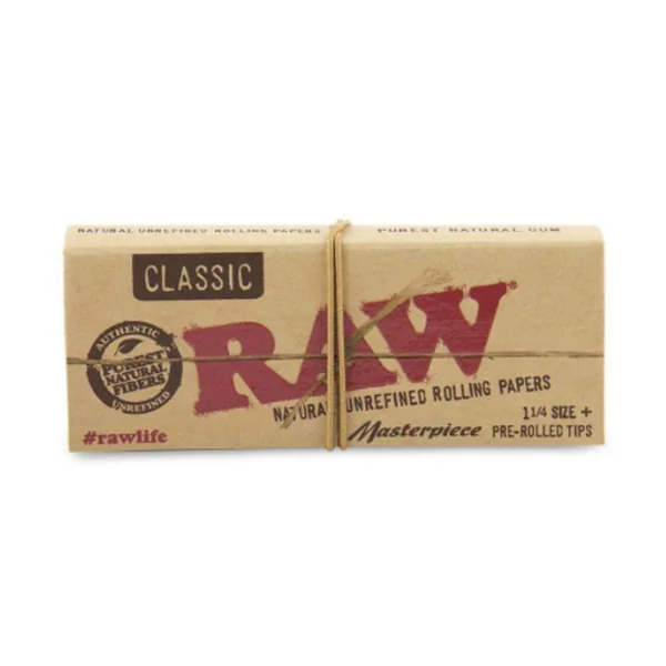 RAW Masterpiece 1-1/4 Papers + Prerolled Tips