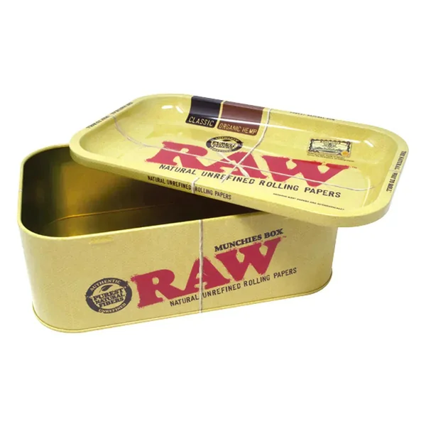 Raw Munchies Box With Rolling Tray Lid - Image 2