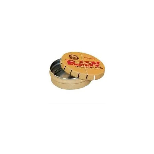 RAW Natural Rolling Papers - Metal Pop Up Storage Tin - Image 2