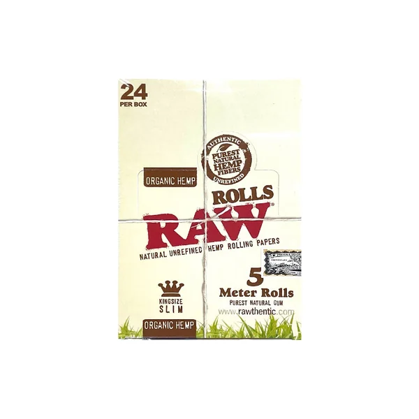 RAW ORGANIC ROLL SLIM 5M 24CT