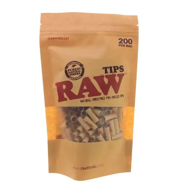 RAW Pre-Rolled Tips Bag of 200