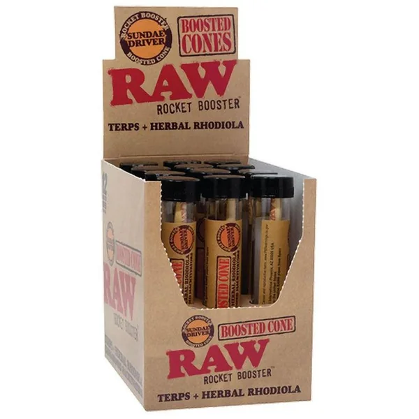 RAW Rocket Booster Pre-Rolled Boosted Cones - Image 2