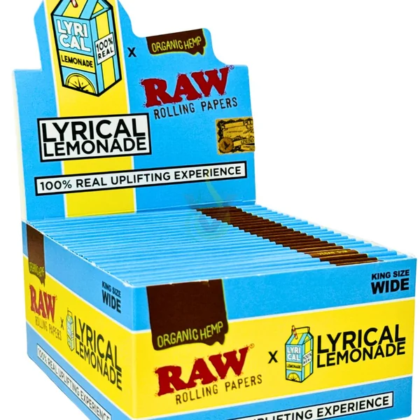 Raw X Lyrical Lemonade Organic Hemp Rolling Papers Case - Image 3