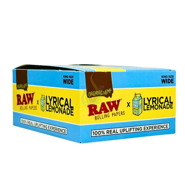 Raw X Lyrical Lemonade Organic Hemp Rolling Papers Case - Image 5