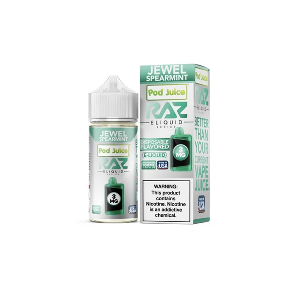 RAZ Jewel Spearmint 100ml by Pod Juice $8.10
