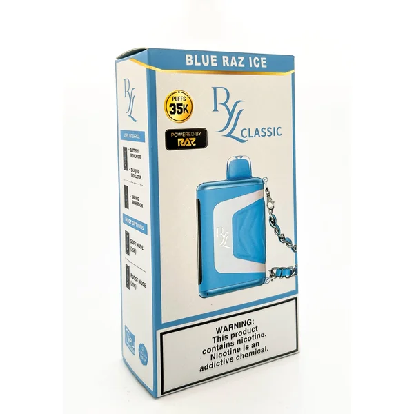 RAZ RYL DISPOSABLE / BLUE RAZZ ICE / 50MG / 16.5ML / 35K PUFFS