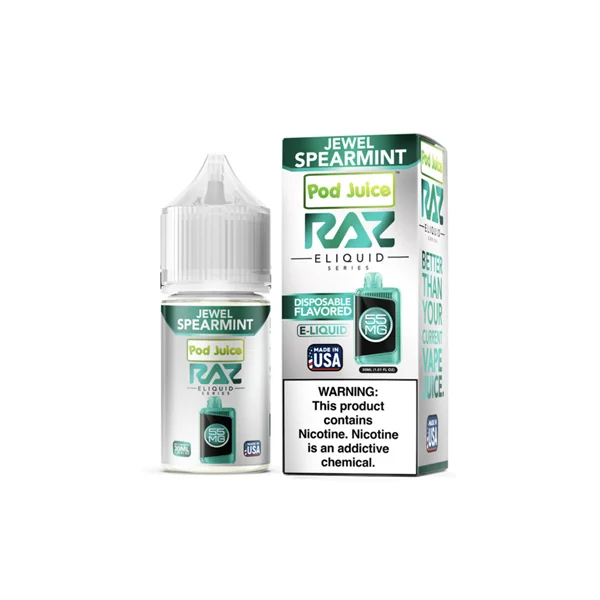 RAZ Salt Jewel Spearmint 30ml by Pod Juice $7.60