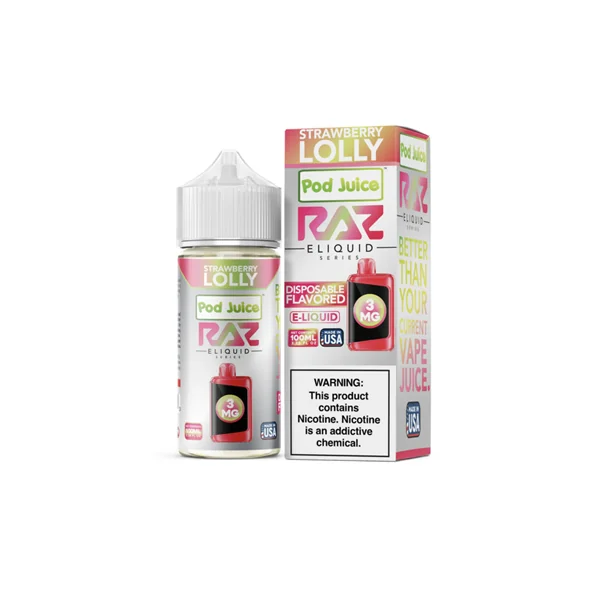 RAZ Strawberry Lolly 100ml by Pod Juice $8.10