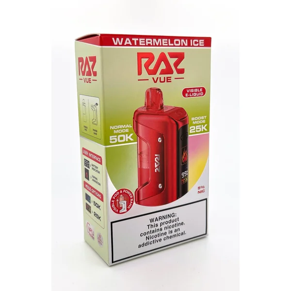 RAZ VUE 50K DISPOSABLE KIT / WATERMELON ICE / 50MG / 13ML / 50K PUFFS