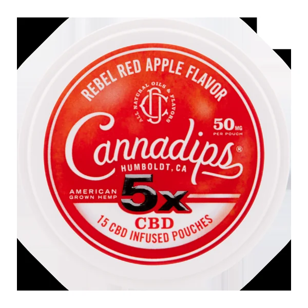 Red Apple Cannadips 5X CBD Pouches