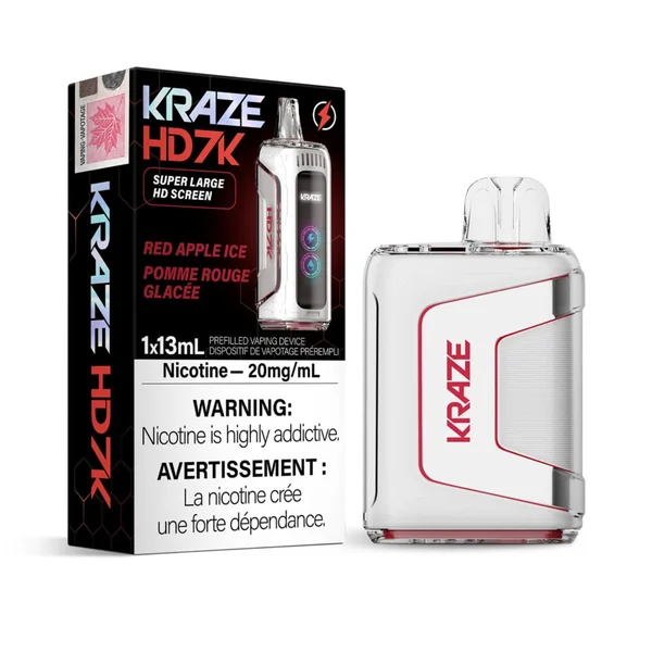 Red Apple Ice Kraze HD 7K Disposable Vape | VapeLoft