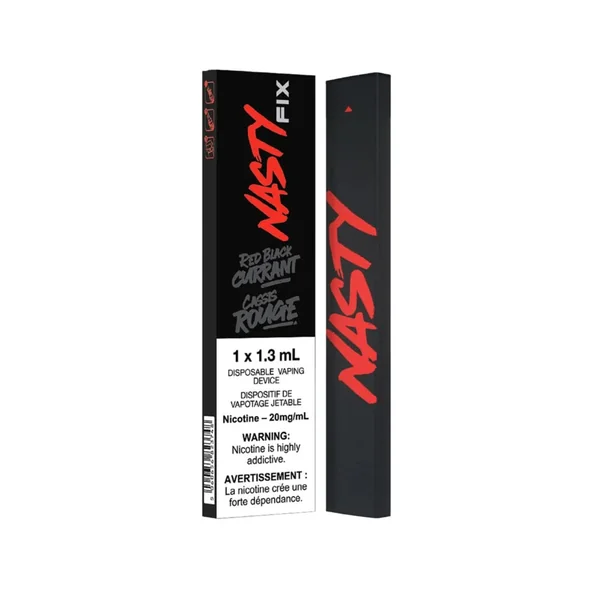 Red Blackcurrant Nasty Fix Disposable Vape | 1.3mL- VapeLoft