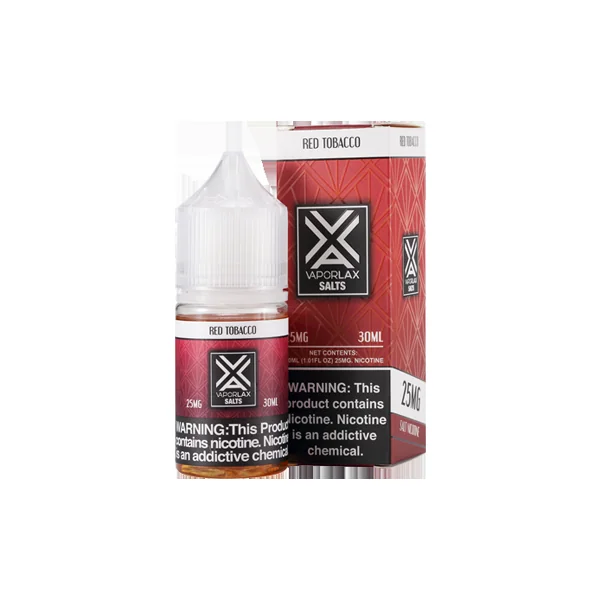 Red Tobacco VaporLax Salts 30ml - Image 2