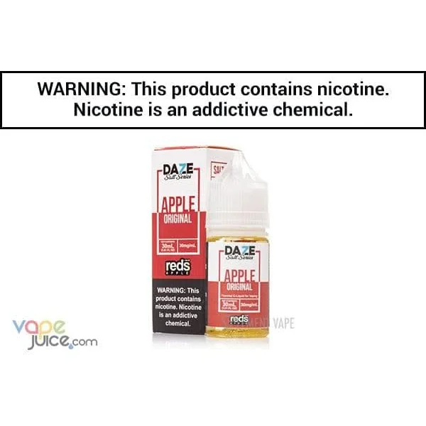 REDS APPLE BY 7 DAZE SYNTHETIC SALT 30ML