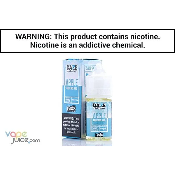 REDS FRUIT MIX ICED BY 7 DAZE SYNTHETIC SALT 30ML
