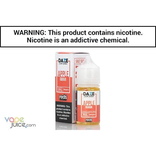 REDS GUAVA APPLE BY 7 DAZE SYNTHETIC SALT 30ML