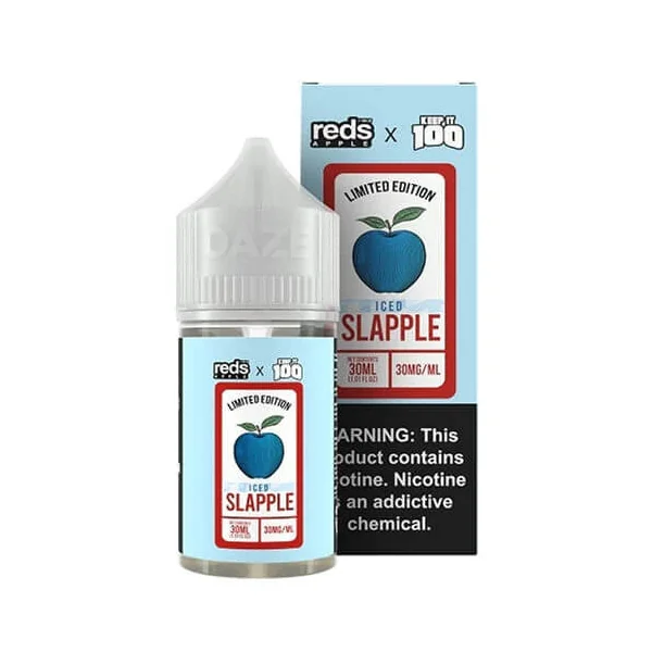 Reds x Keep It 100 Salt E-Liquid - Iced Slapple - 30ml