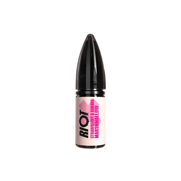 RIOT X Strawberry & Banana Marshmallow Nic Salt