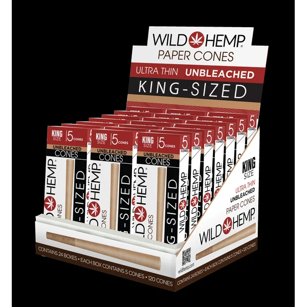 Rolling Paper Cones | Empty Pre-Roll | Unbleached Classic Paper | Hemp Paper (24 unit) - Image 4
