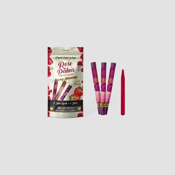 Rose Palms 3 Slim Rolls + 1 Stick