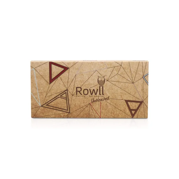 Rowll All in One Rolling Paper Kit w/ Grinder - Unbleached
