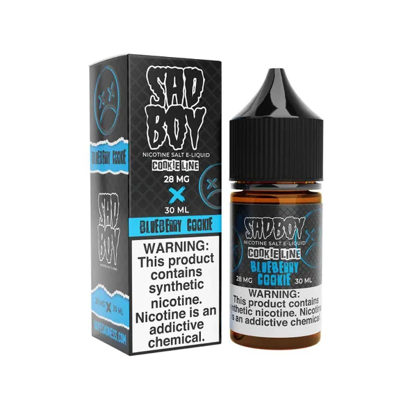 SadBoy CookieLine Blueberry Cookie Synthetic Nicotine 30ml Salt E-Juice