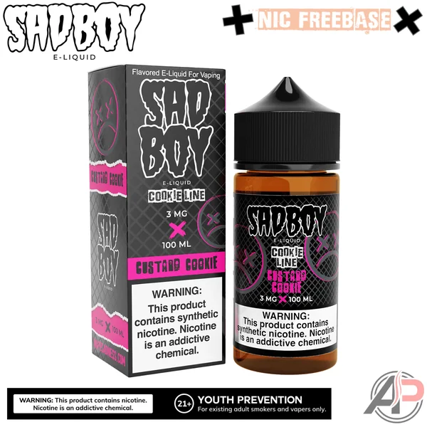 Sadboy Custard Cookie E-Liquid 100mL - Image 2