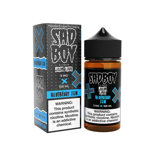 SadBoy JamLine Blueberry Jam Synthetic Nicotine 100ml E-Juice