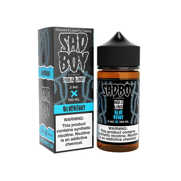 SadBoy NolaLine Blueberry Synthetic Nicotine 100ml E-Juice