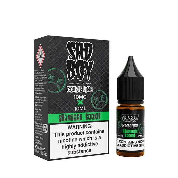 Sadboy Shamrock Cookie 10ml Nic Salt E-Liquid - Image 2