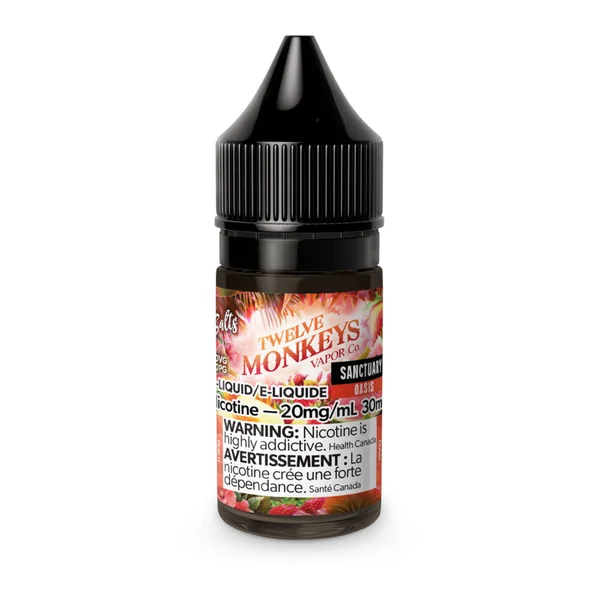 Sanctuary Oasis SALT Twelve Monkeys E-Liquid | 30mL - VapeLoft