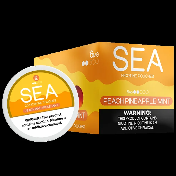 SEA Semi-Dry Nicotine Pouches 5 Pack - Image 3