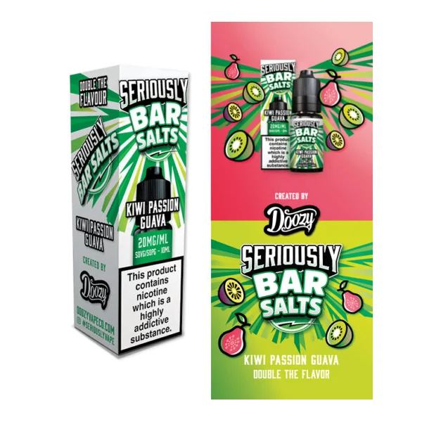 Seriously Bar Salts Kiwi Passion Guava Nic Salt E-Liquid - Image 2