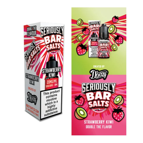 Seriously Bar Salts Strawberry Kiwi Nic Salt E-Liquid - Image 2