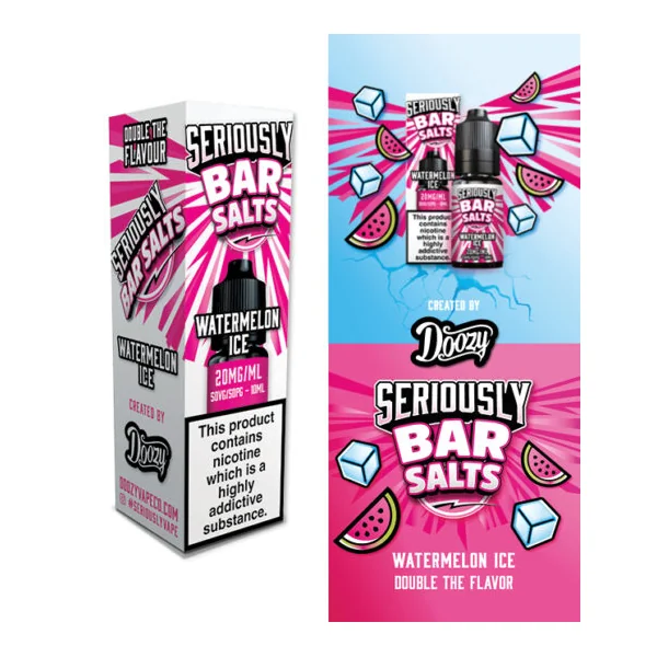 Seriously Bar Salts Watermelon Ice Nic Salt E-Liquid - Image 2