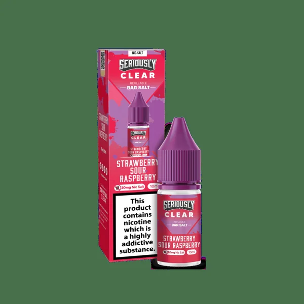 Seriously Clear Bar Salt E-liquid Strawberry Sour Raspberry