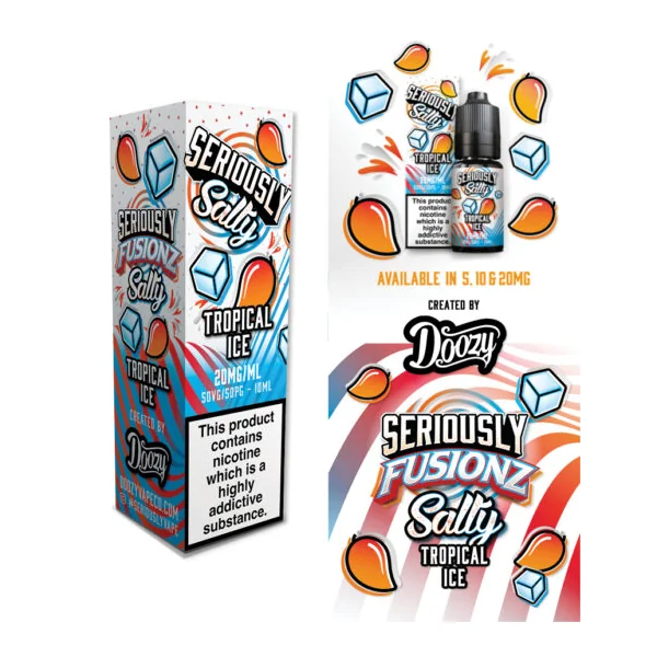 Seriously Fusionz Salty Tropical Ice Nic Salt E-liquid - Image 2