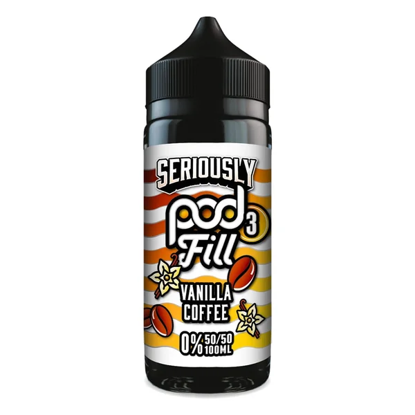 SERIOUSLY POD FILL 3 VANILLA COFFEE SHORTFILL E-LIQUID BY DOOZY